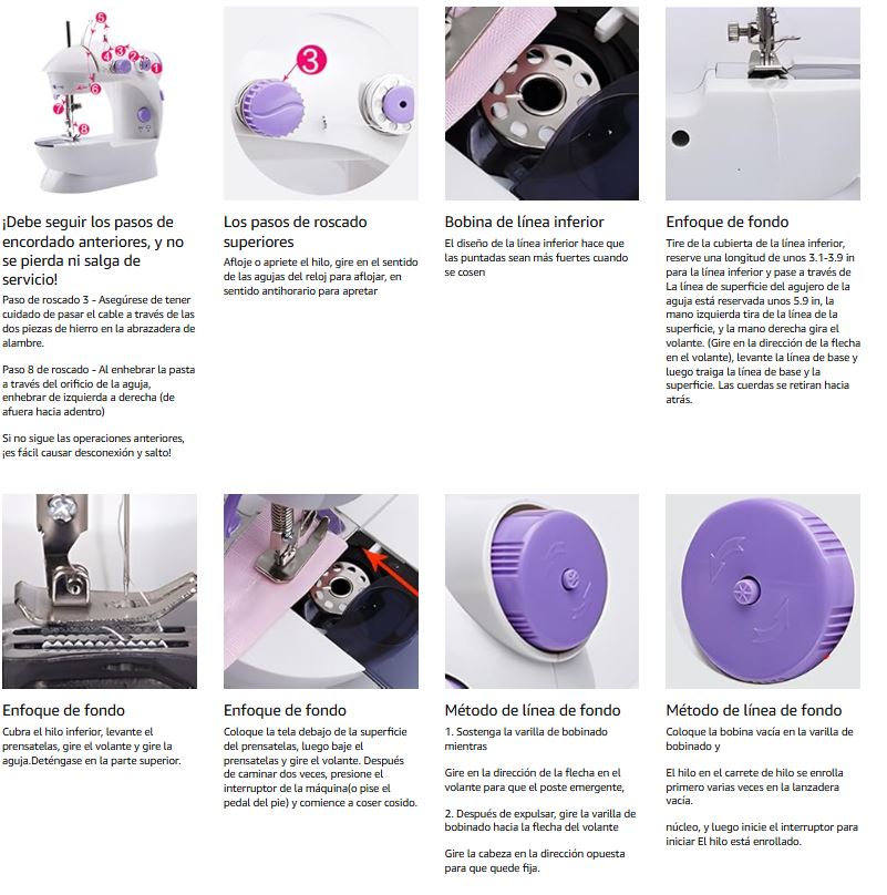 Miniatura 5 de Mini máquina de coser con Mesa Hogar